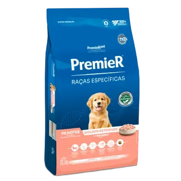 Racao Premier Racas Especificas Golden Retriever Filhotes 10.1kg lateral